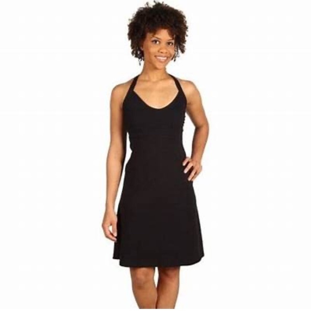Patagonia Black Backless Halter Dress